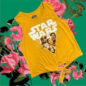 Star Wars Yellow Graphic Tank Top